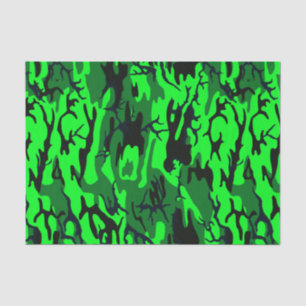 Papel De Seda Camo verde extranjero