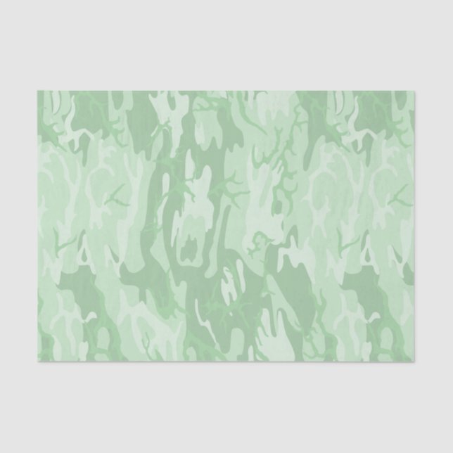 Papel De Seda Camo verde oscuro (Anverso)