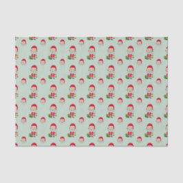 Papel De Seda Campana de Navidad con Santa