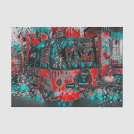 Papel De Seda Camper Retro Hippie Viaje Por Carretera A La Felic