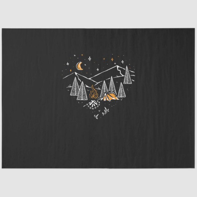 Papel De Seda camping love hike naturaleza salvaje (Anverso)