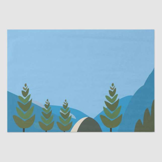 Papel De Seda Camping Me Hace Sentir Vivo Camping (Anverso)