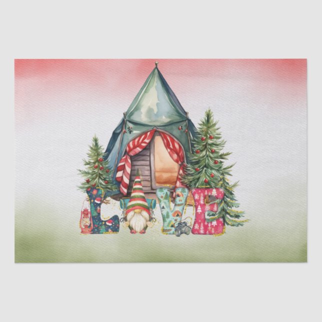 Papel De Seda Camping Navidades (Anverso)