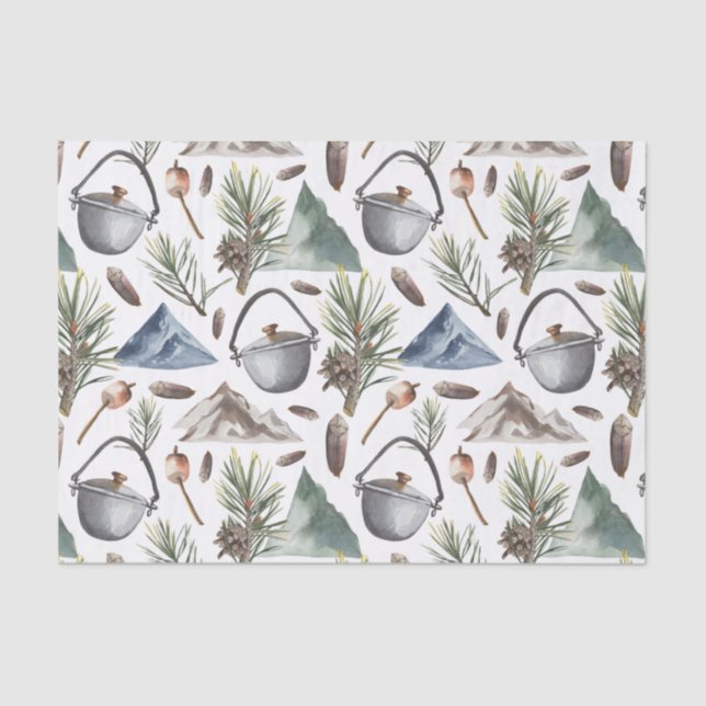 Papel De Seda Camping, senderismo, actividades al aire libre y t (Anverso)