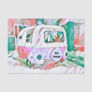 Papel De Seda Campista Retro Vintage Hippie Aventura Buen Viaje