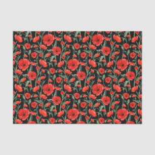 Papel De Seda Campo de amapolas