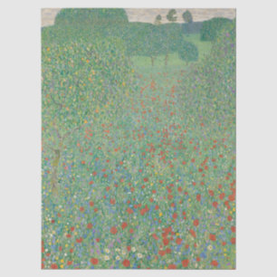 Papel De Seda Campo de amapolas por Gustav Klimt