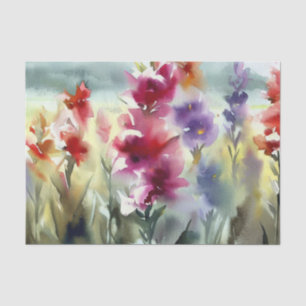 Papel De Seda Campo de flores-Gladiolus (C)