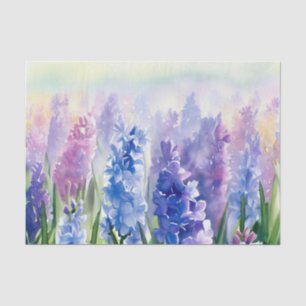 Papel De Seda Campo de las flores-Hyacinth (D)