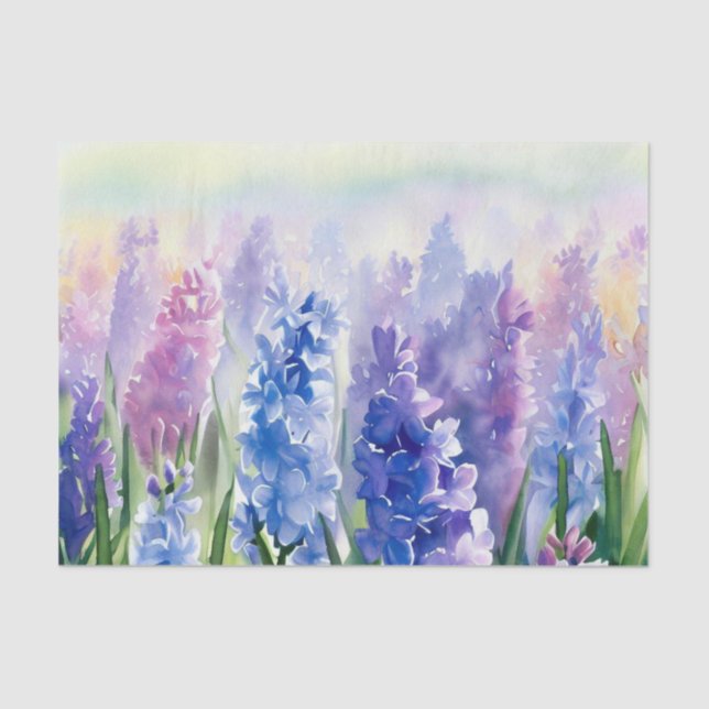Papel De Seda Campo de las flores-Hyacinth (D) (Anverso)