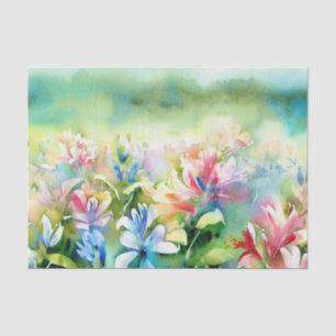 Papel De Seda Campo de las flores-nuez de miel (B)
