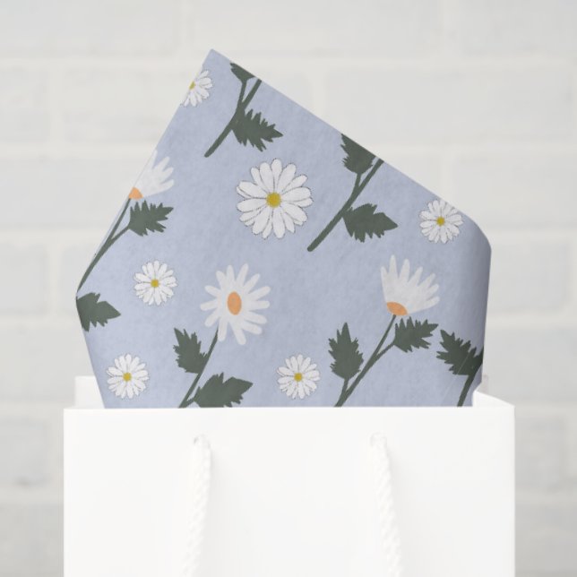 Papel De Seda Campo de margaritas (Bolsa de regalo)