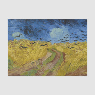 Papel De Seda Campo de trigo con cuervos de Vincent Van Gogh