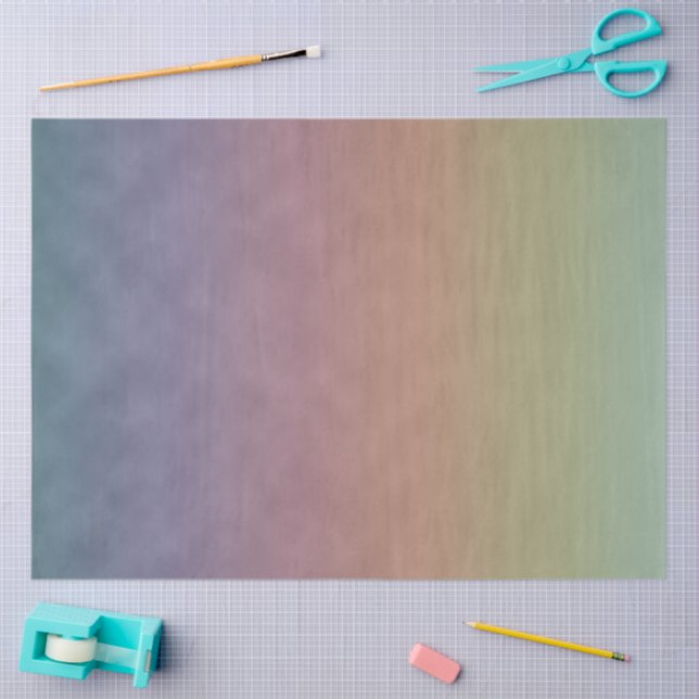Papel De Seda Campo Pastel Silenciado (Artesanía)