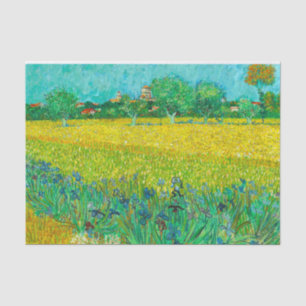 Papel De Seda Campo Van Gogh con irlandeses cerca de Arles