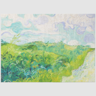 Papel De Seda Campos de Trigo Verde, Van Gogh