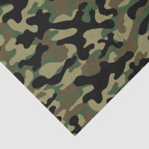 Papel De Seda Camuflaje Boscoso 