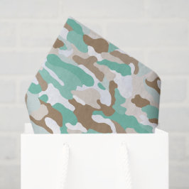 Papel De Seda Camuflaje costero