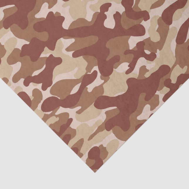 Papel De Seda Camuflaje de color beige del desierto (Detalle)