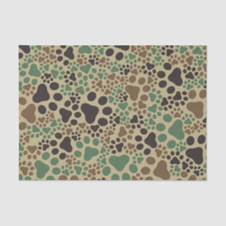 Papel De Seda Camuflaje del cojín de la pata