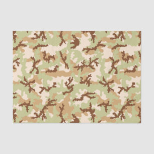 Papel De Seda Camuflaje del desierto