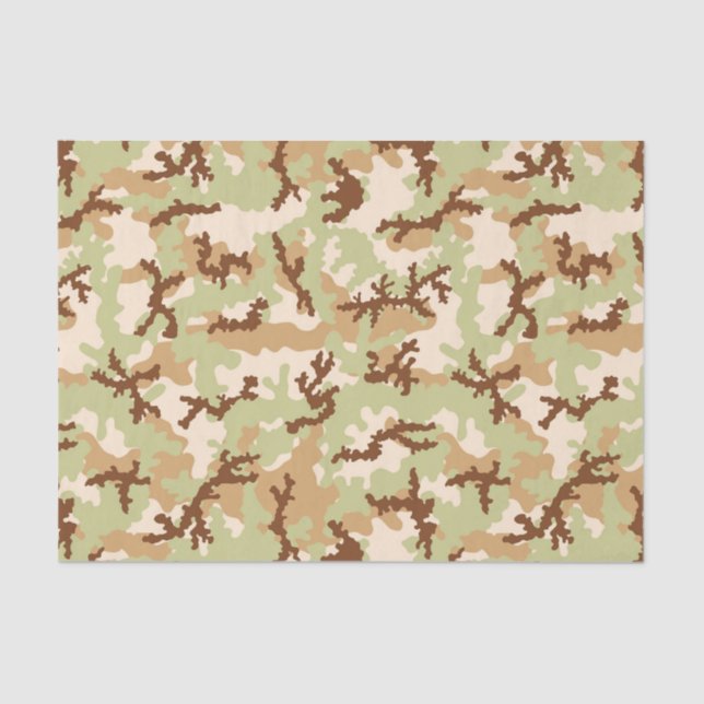 Papel De Seda Camuflaje del desierto (Anverso)
