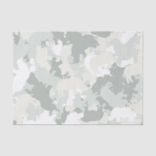 Papel De Seda Camuflaje del rinoceronte