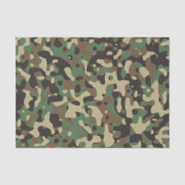 Papel De Seda Camuflaje Ejército Beige Verde de Camo