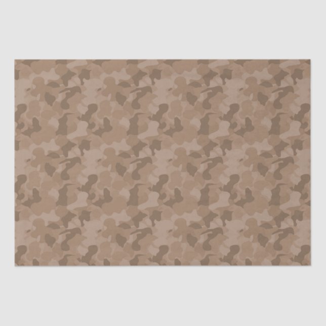 Papel De Seda Camuflaje marrón (Anverso)