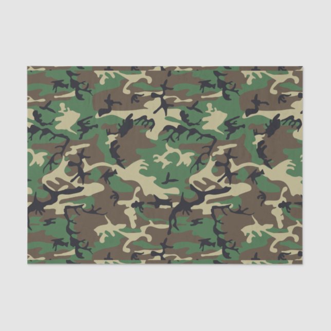 Papel De Seda Camuflaje militar (Anverso)
