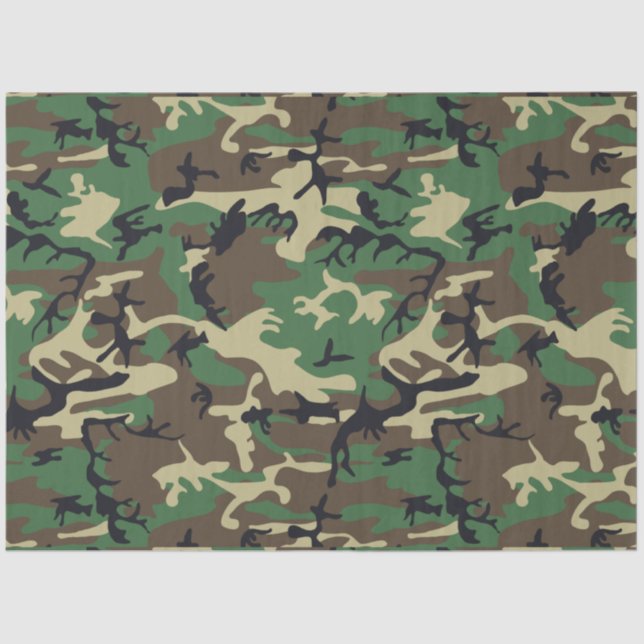 Papel De Seda Camuflaje militar (Anverso)