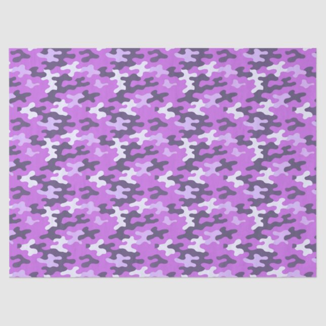 Papel De Seda Camuflaje púrpura (Anverso)