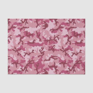 Papel De Seda Camuflaje rosa