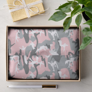 Papel De Seda Camuflaje rosa y gris, ejército, ejército