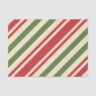 Papel De Seda Caña de Caramelo de Navidad Elegante Vintage