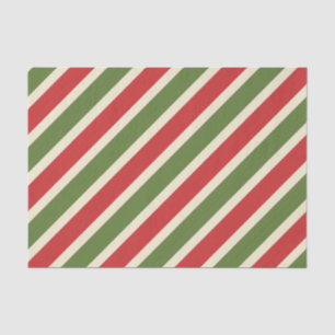 Papel De Seda Caña de Caramelo de Navidad Elegante Vintage en Ne