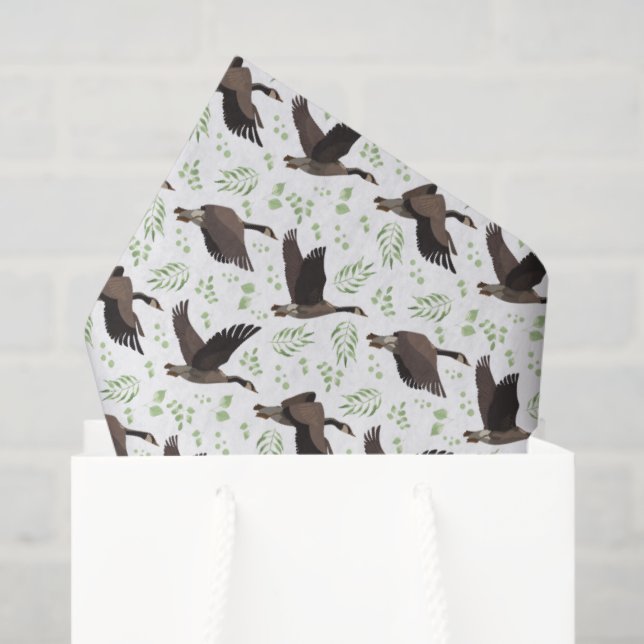 Papel De Seda Canada Geese Tissue Paper (Bolsa de regalo)