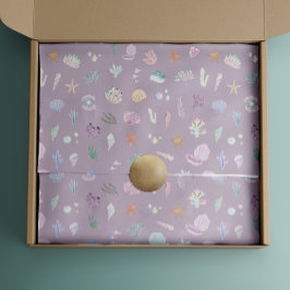 Papel De Seda Canales caprichosos bajo el Fiesta de la sirena ma