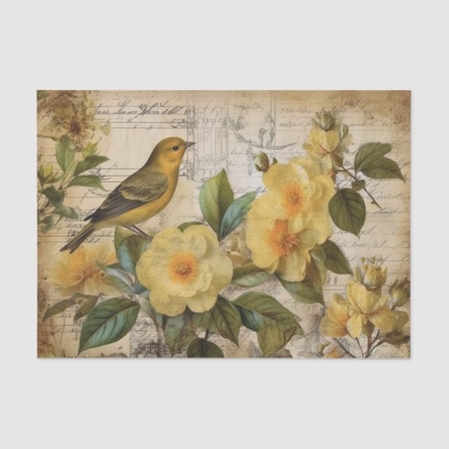 Papel De Seda Canario Amarillo (Anverso)