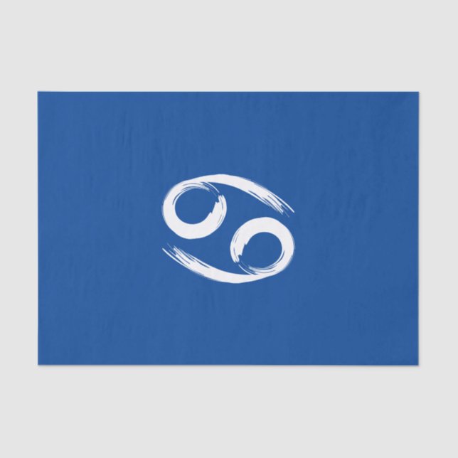 Papel De Seda CANCER Rótulo Zodiac Verano Junio Astrología Julio (Anverso)