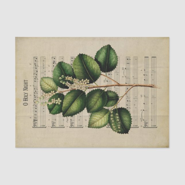 Papel De Seda Canción cristiana Ephemera O Decoración Nocturna S (Anverso)