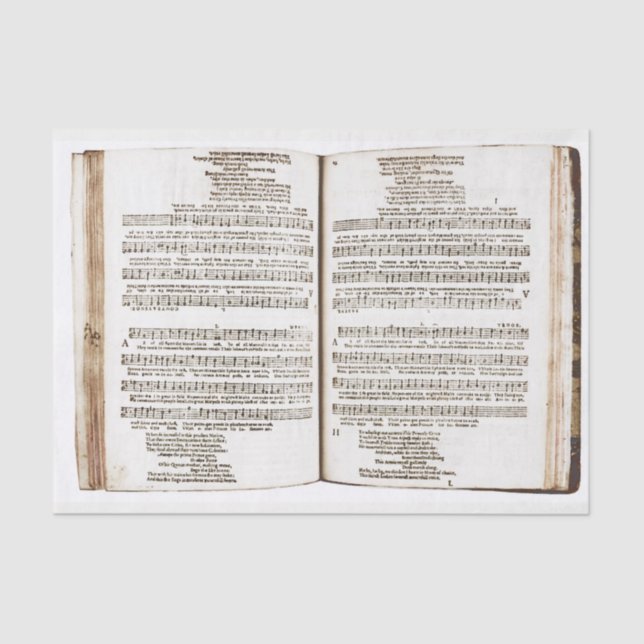 Papel De Seda Canción de la música renacentista Queen Bee para l (Anverso)