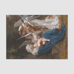 Papel De Seda Canción de los ángeles de William-Adolphe Bouguere