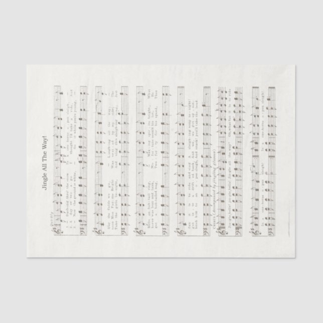 Papel De Seda Canción desenfadada todo el camino Decoupage Craft (Anverso)
