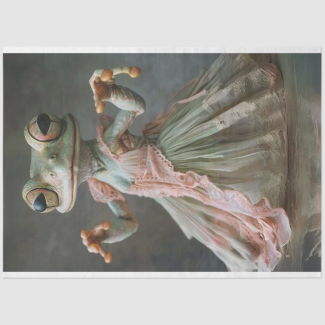 Papel De Seda Canción verde y caprichosa bailando en la página d (Anverso)