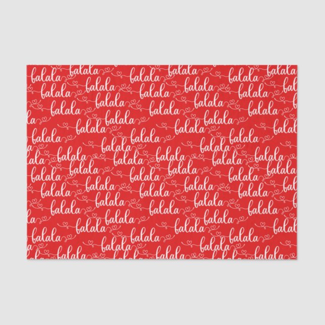 Papel De Seda Canciones de navidades rojas (Anverso)