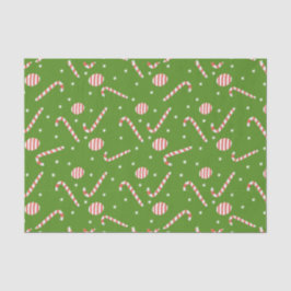 Papel De Seda Candy Cane
