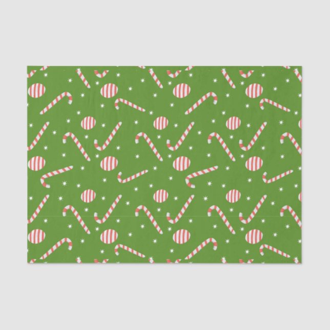 Papel De Seda Candy Cane (Anverso)