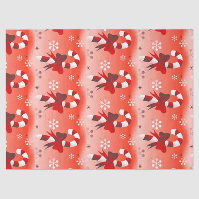 Papel De Seda Candy Cane (Anverso)