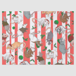 Papel De Seda ¡Candy Cane Mascota Rattie Navidades!